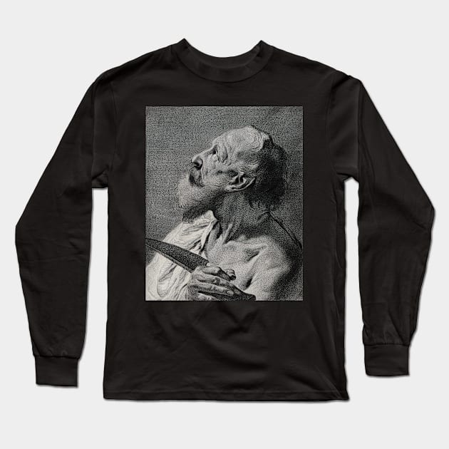 Saint Bartholomew, Giovanni Battista Piazzetta, 1682 Long Sleeve T-Shirt by nickedenholm